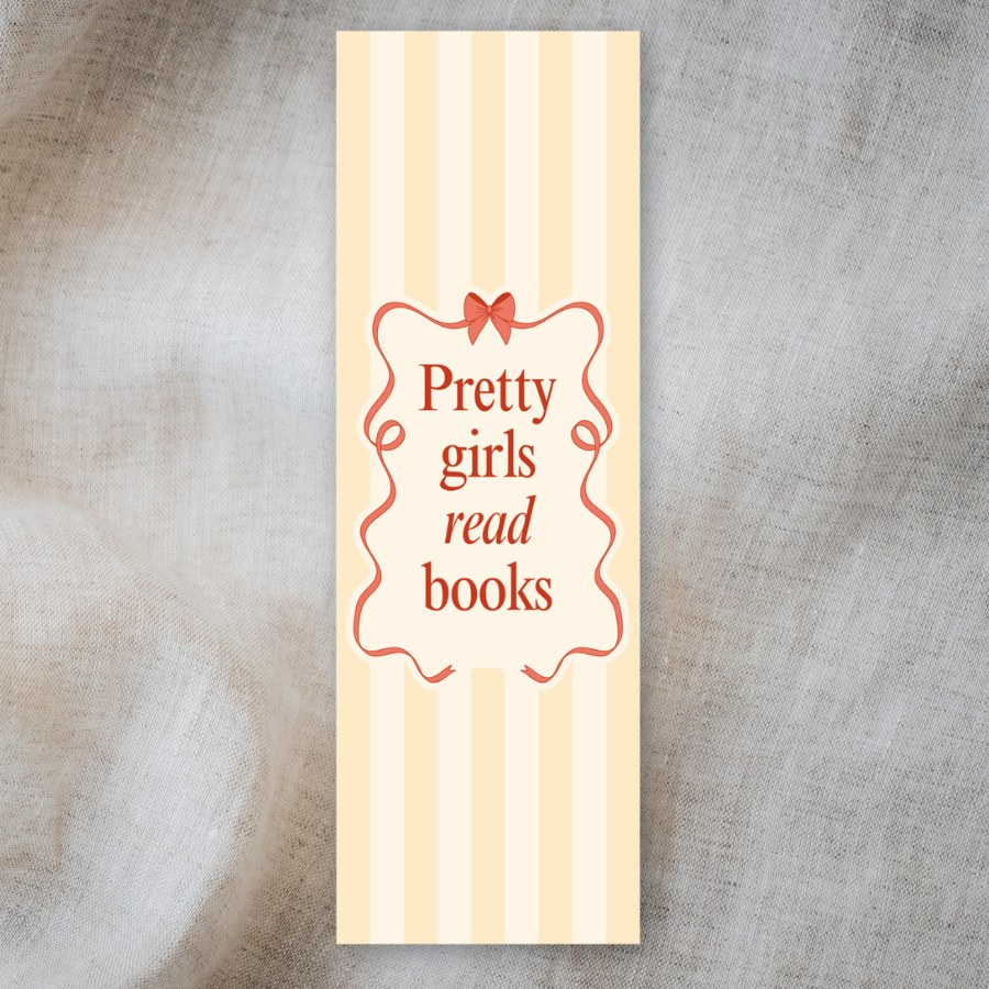Pretty Girls Read Books Double-Sided Bookmark