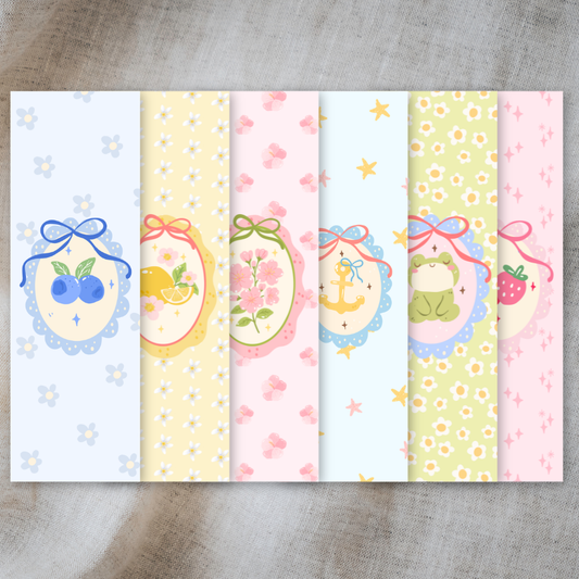Coquette Dreams Bookmarks Flipable Double Sided