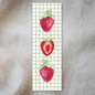 Strawberry Double-Sided Bookmark