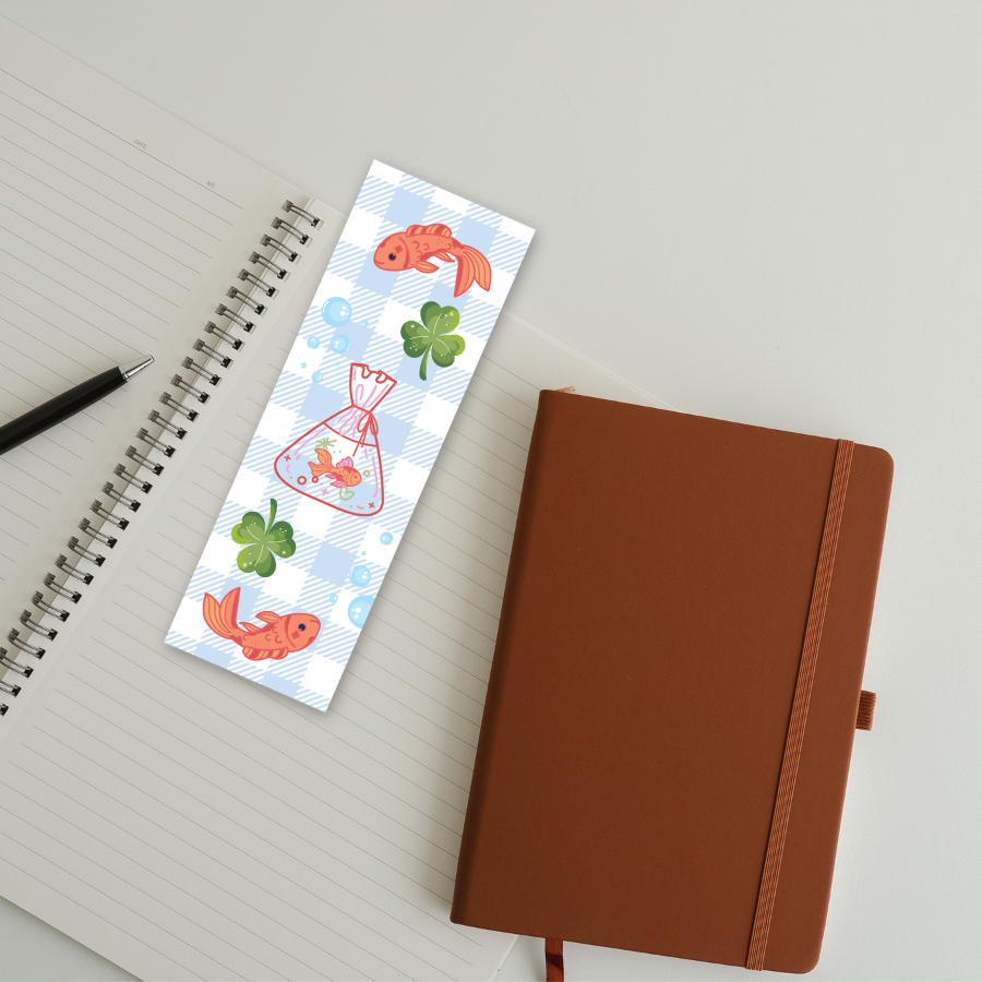 Goldfish Double-Sided Bookmark
