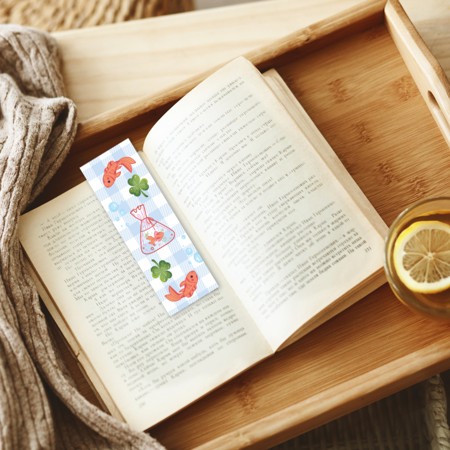 Goldfish Double-Sided Bookmark