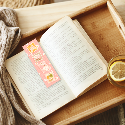 Cozy Stamp Double-Sided Bookmark