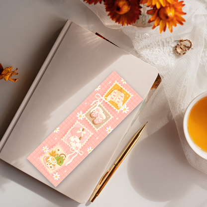Cozy Stamp Double-Sided Bookmark