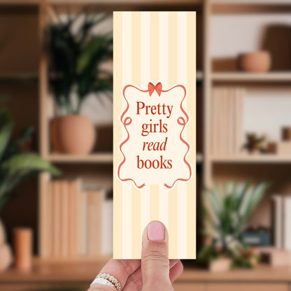 Pretty Girls Read Books Double-Sided Bookmark