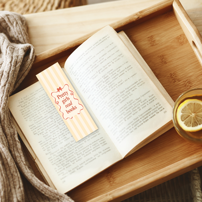 Pretty Girls Read Books Double-Sided Bookmark