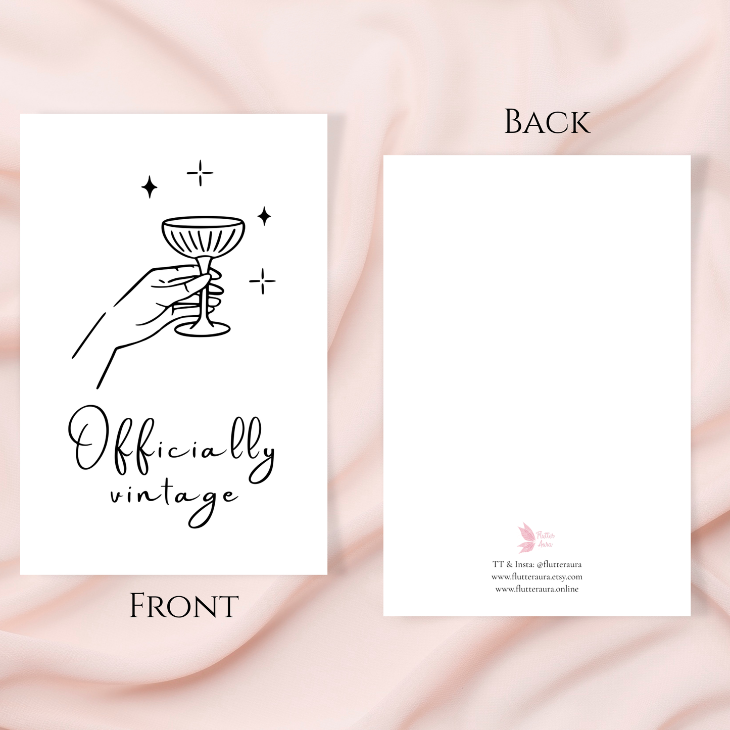 Officially Vintage | 4x6 Card with Envelope