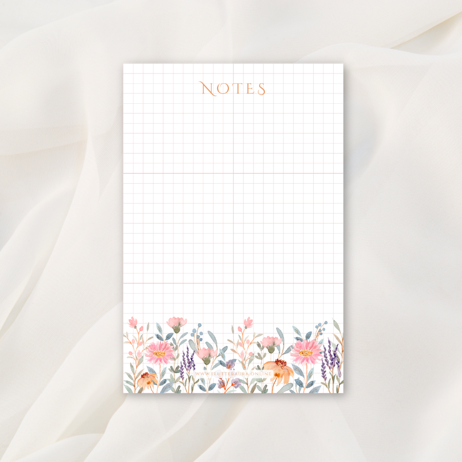 Floral Notepad | 4 x 6 inches