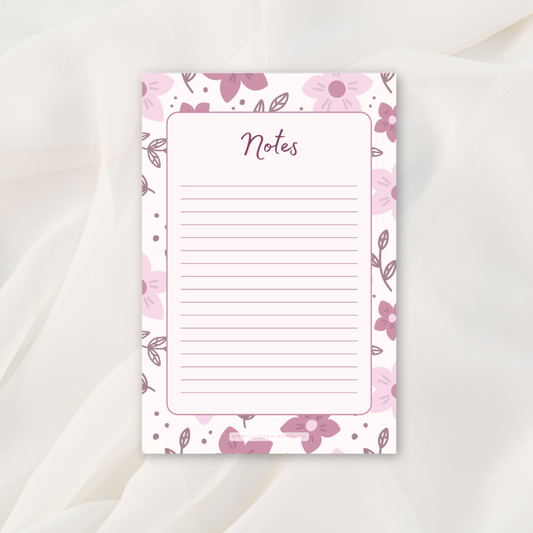 Purple Floral Notes | 4 x 6 inches