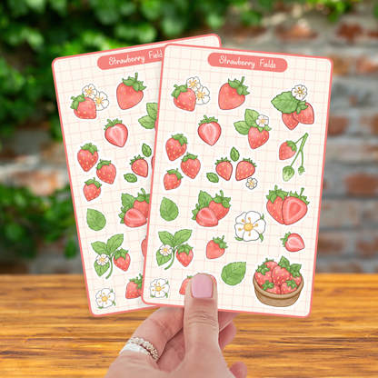 Strawberry Fields Vinyl Sticker Sheet